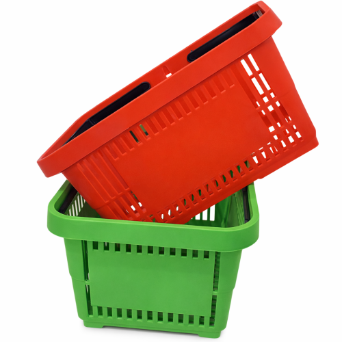 Пластиковая ручная корзина. 