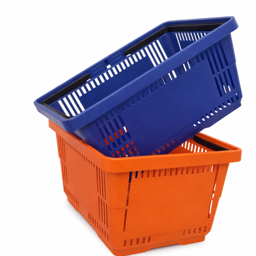 Пластиковая ручная корзина. 