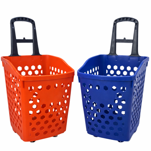 Пластиковая роликовая корзина.